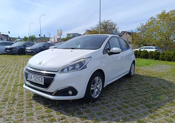 Peugeot 208 cena 38000 przebieg: 49250, rok produkcji 2017 z Gdynia małe 326